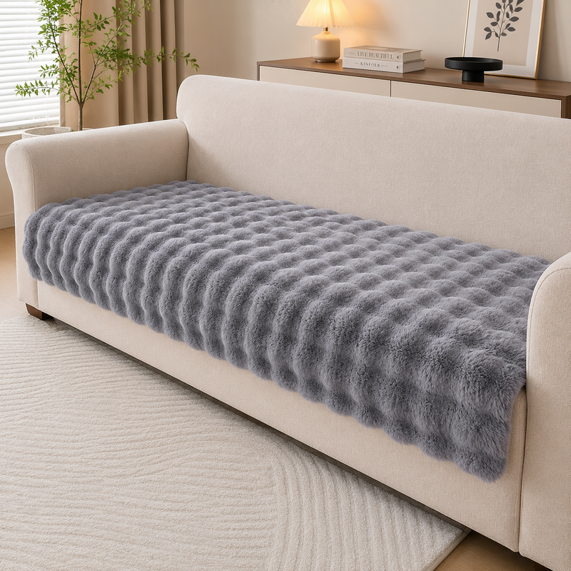 Rabbit Fur Mat