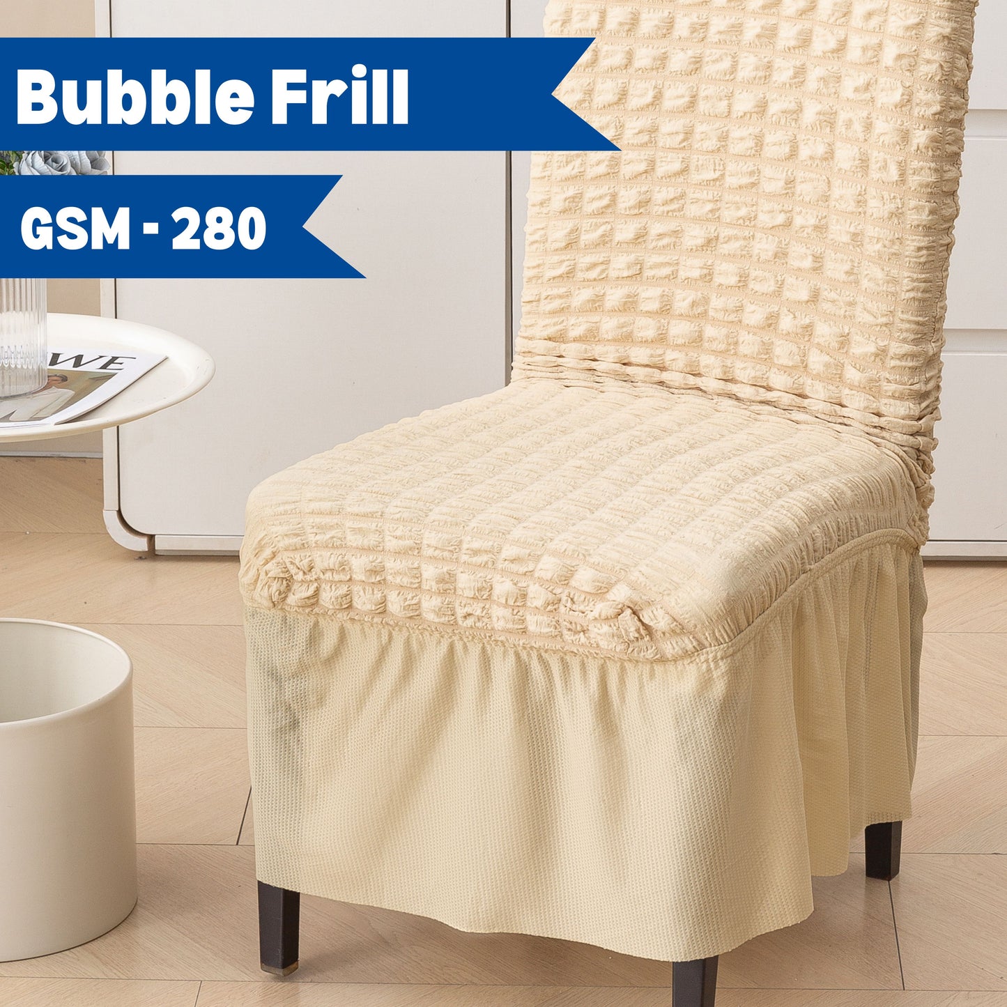 Bubble Chair Cover | Stretchable Textured Slipcover (280 GSM) – Soft, Washable & Elegant Fit