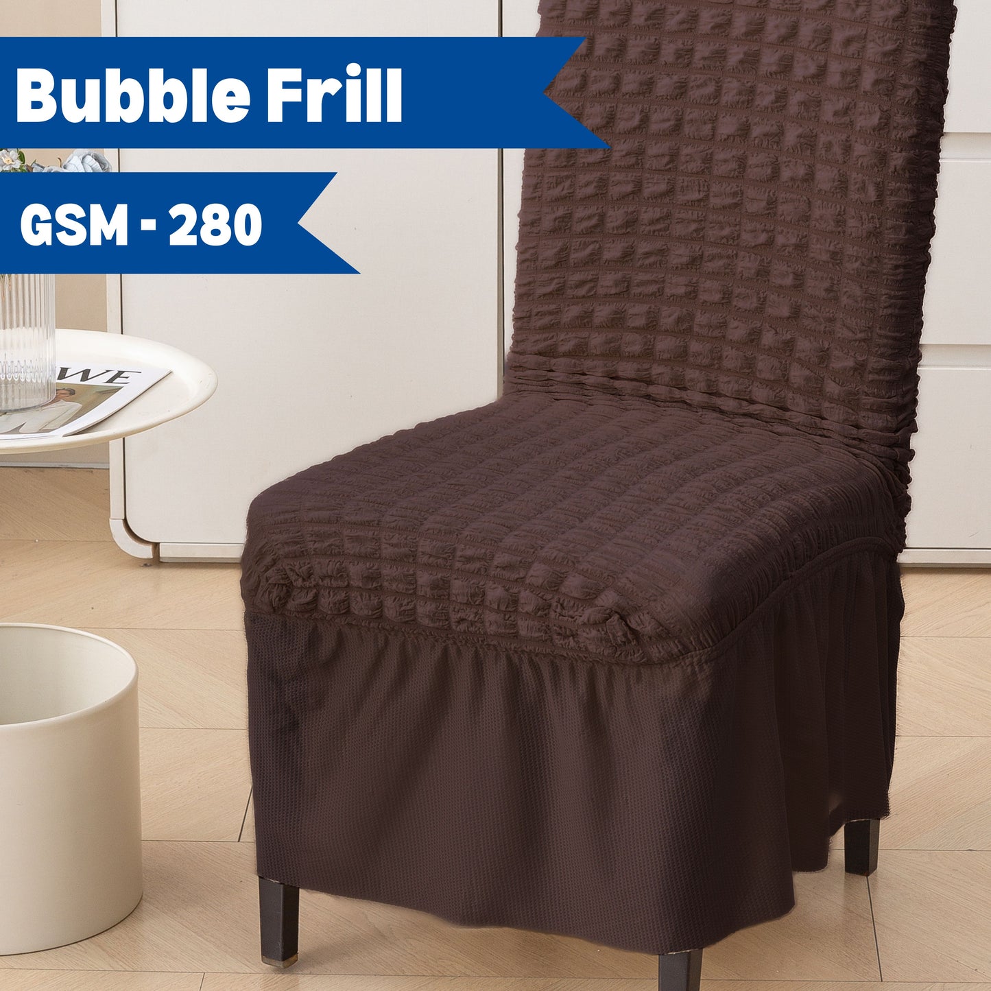 Bubble Chair Cover | Stretchable Textured Slipcover (280 GSM) – Soft, Washable & Elegant Fit