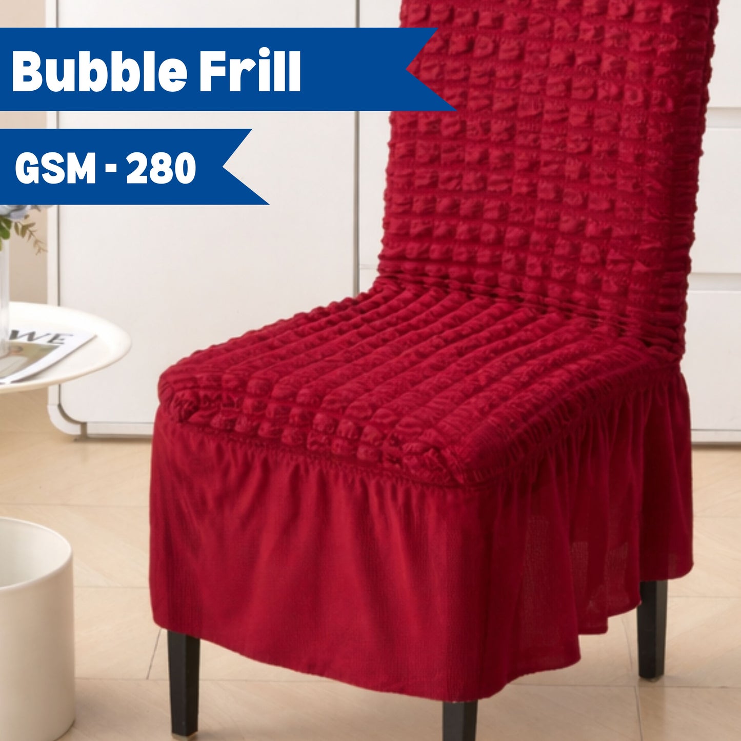 Bubble Chair Cover | Stretchable Textured Slipcover (280 GSM) – Soft, Washable & Elegant Fit