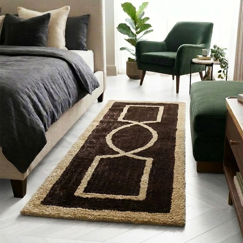 MAGICAL Premium 30mm Ultra-Soft Polyester Bed Runner (Brown)
