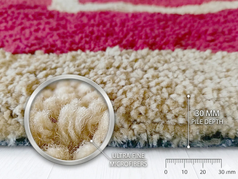 MAGICAL Premium 30mm Ultra-Soft Polyester Bed Runner (Red)