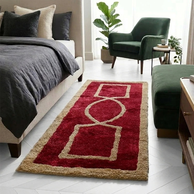 MAGICAL Premium 30mm Ultra-Soft Polyester Bed Runner (Red)