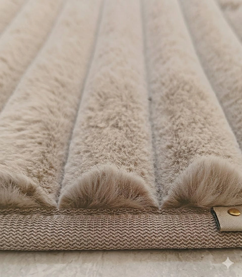MAGICAL Premium Faux Rabbit Fur Bedside Floor Runner