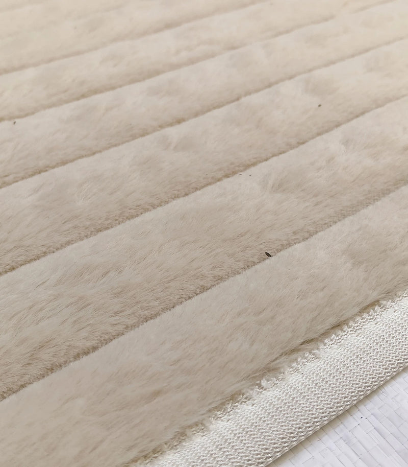 MAGICAL Premium Faux Rabbit Fur Bedside Floor Runner
