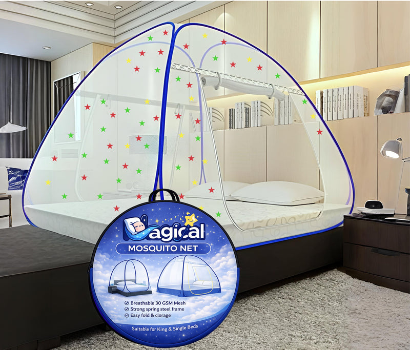 Magical Pop-Up Star Mosquito Net (Dark Blue)