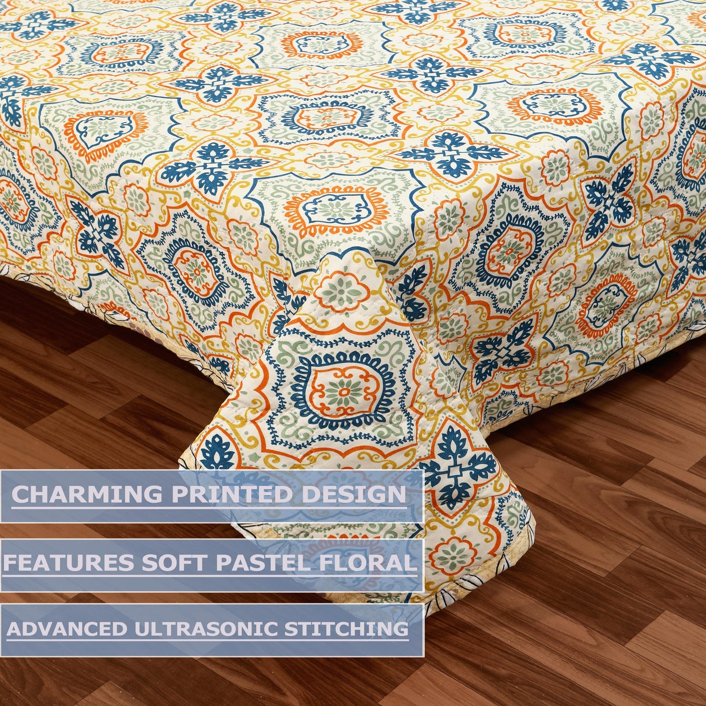 Premium Reversible Comforter for AC | Soft, Breathable & Fade-Resistant Bedding Set Ethnic Geometric Print