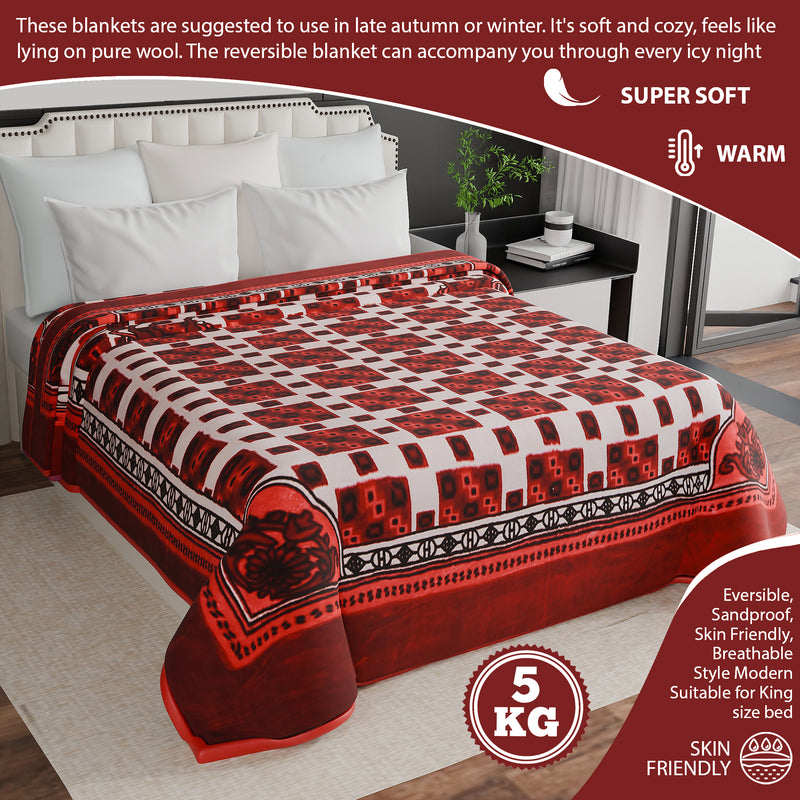 Luxury Modern Printed King Blanket 5 kg (Multi-Color) (Copy) (Copy) (Copy)