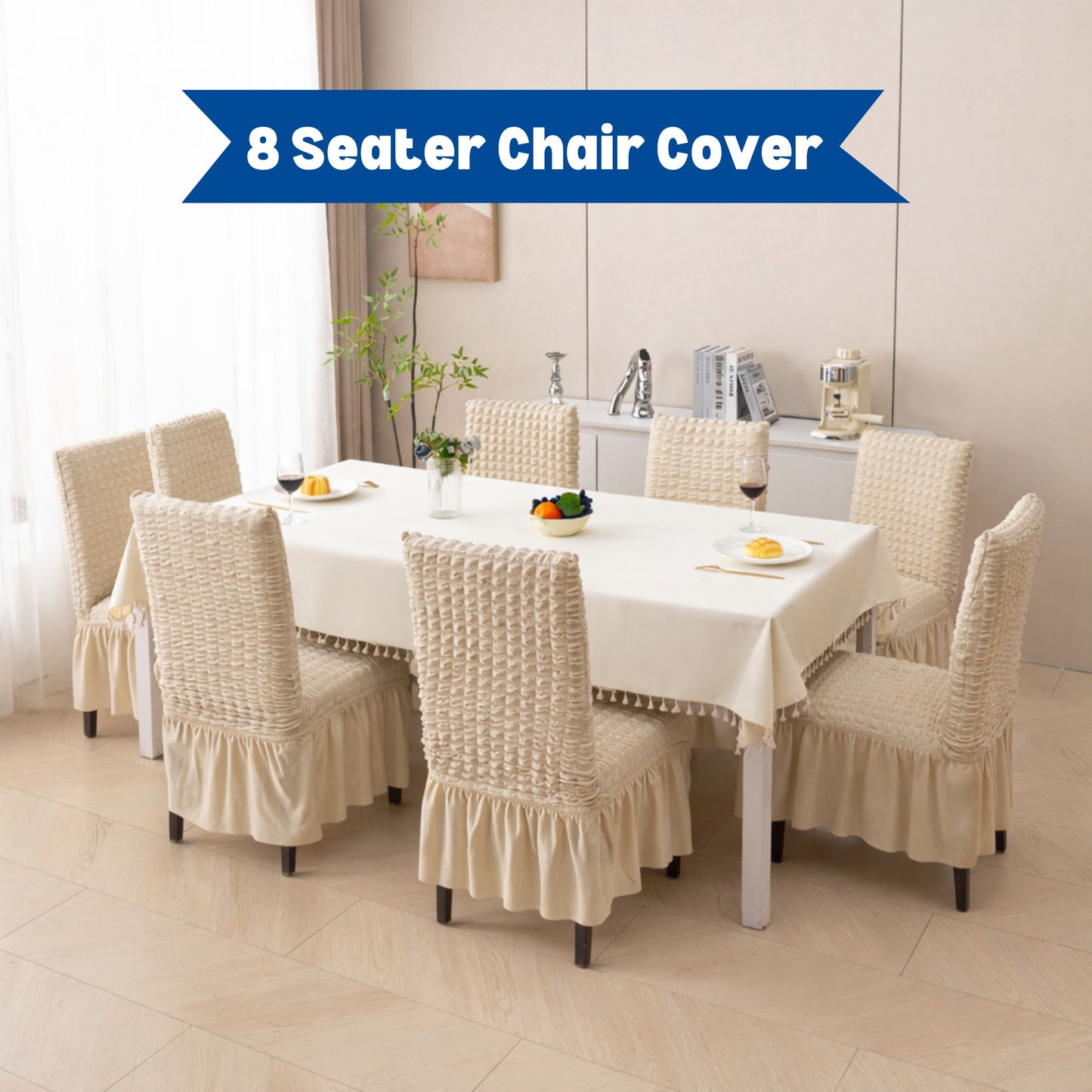 Bubble Chair Cover | Stretchable Textured Slipcover (280 GSM) – Soft, Washable & Elegant Fit