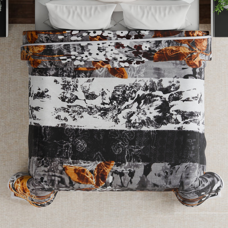 Luxury Modern Printed King Blanket 5 kg (Multi-Color)