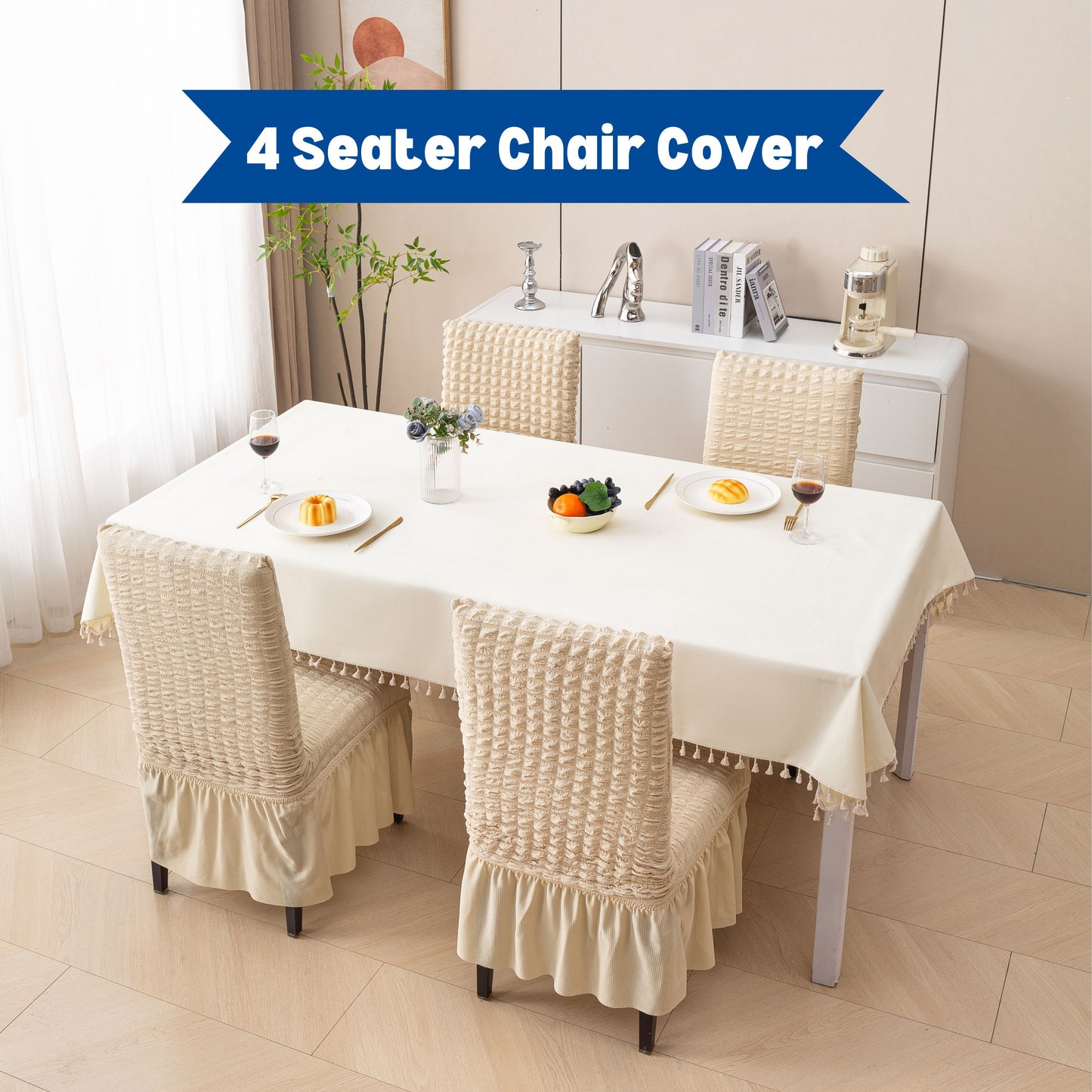 Bubble Chair Cover | Stretchable Textured Slipcover (280 GSM) – Soft, Washable & Elegant Fit