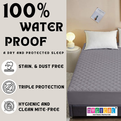 Bed Cover Quilted Grey King