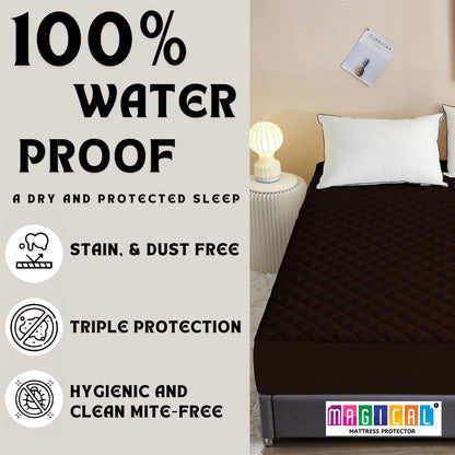 Bed Cover Quilted Brown King