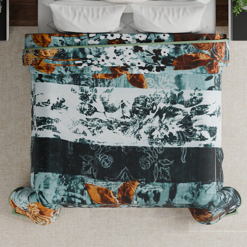Luxury Modern Printed King Blanket 5 kg (Multi-Color)