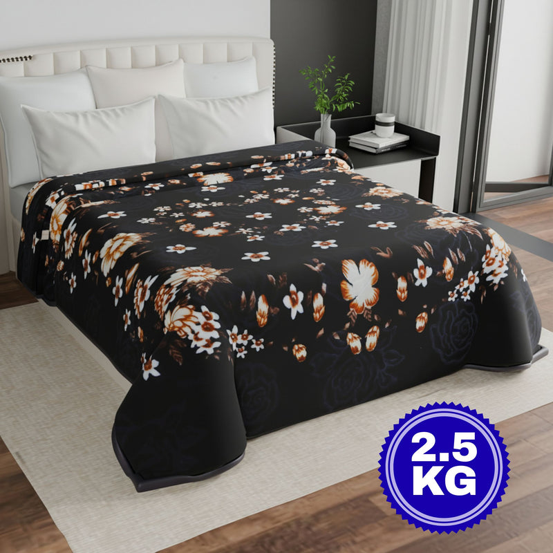 Luxury Modern Printed King Blanket 2.5 kg (Blue)