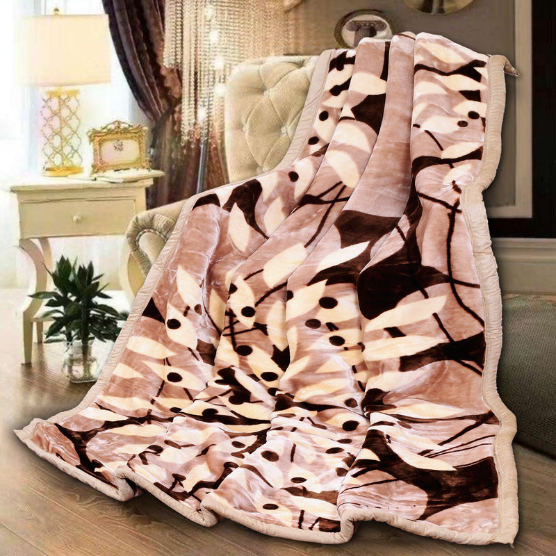 Luxury Modern Printed Single Blanket 3.6 kg Double Layer (Multi-Color)