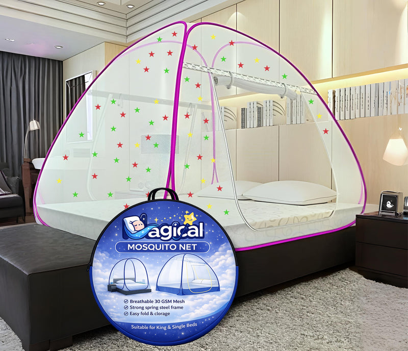 Magical Pop-Up Star Mosquito Net (Pink)