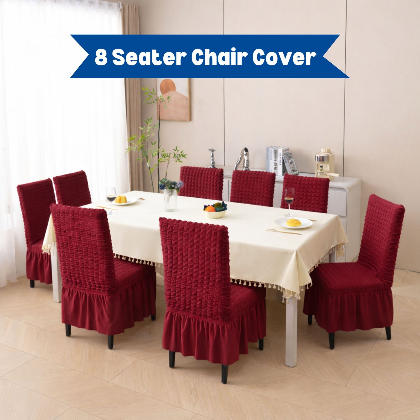 Bubble Chair Cover | Stretchable Textured Slipcover (280 GSM) – Soft, Washable & Elegant Fit