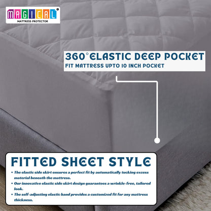 Bed Cover Quilted Grey King