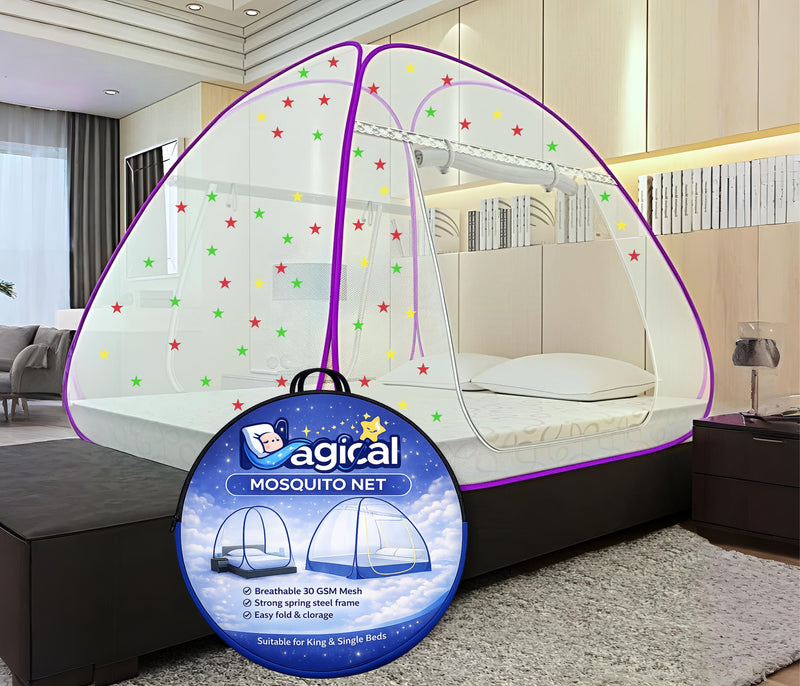 Magical Pop-Up Star Mosquito Net (Purple)