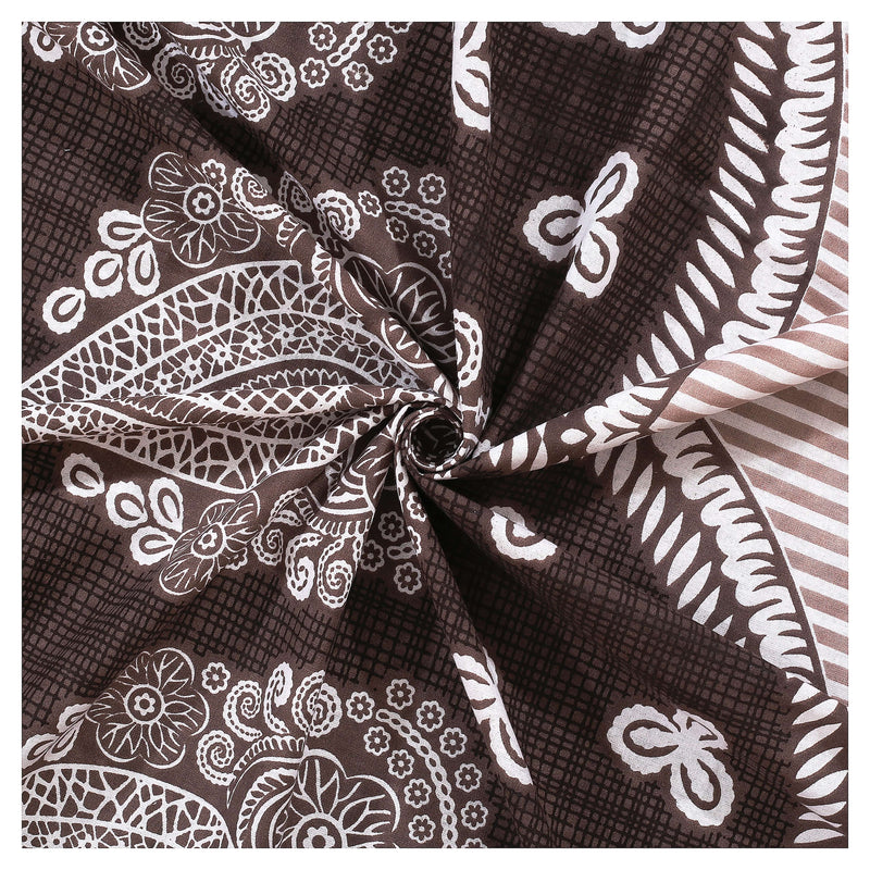 MAGICAL 240 TC King Size Cotton Flat Bedsheet with 2 Pillow Covers (Multicolor)