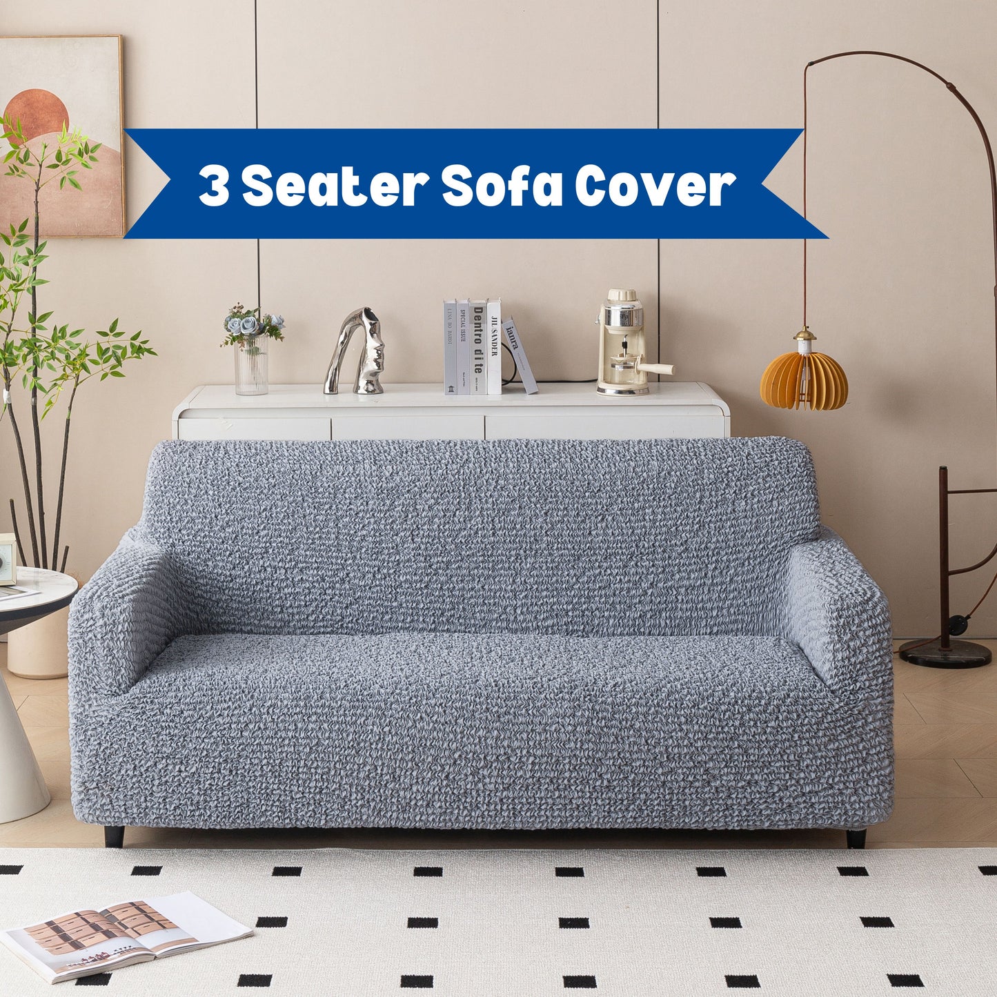 Microfiber Sofa Cover Set | Stretchable Italian Fabric Slipcover – Soft, Washable & Premium Fit