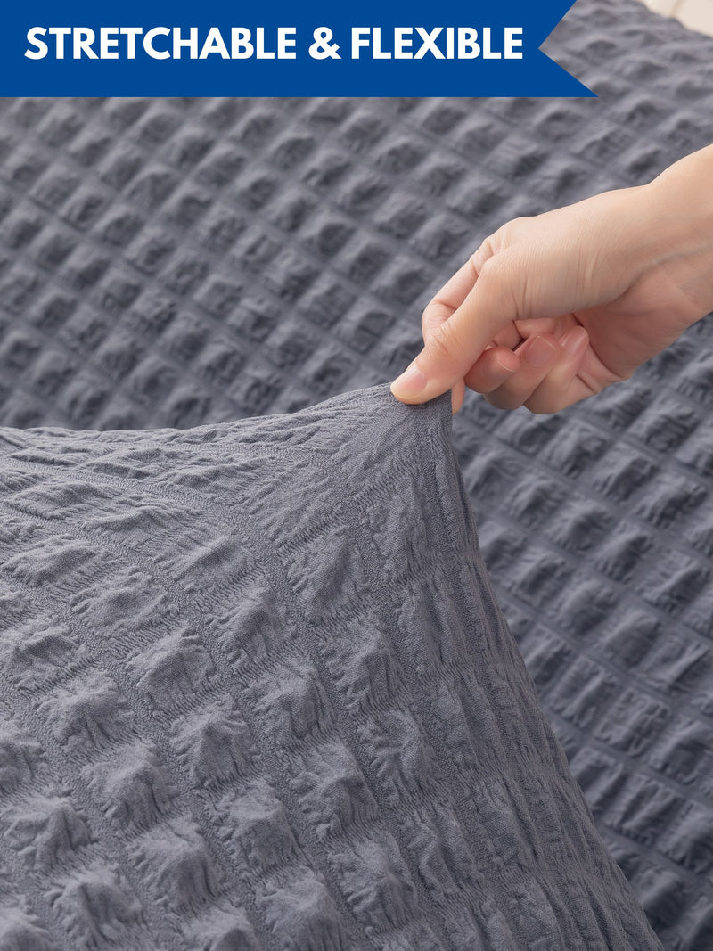 1 Seater Stretchable Sofa Cover | Premium Fitted Single Sofa Cover | Washable & Easy Fit