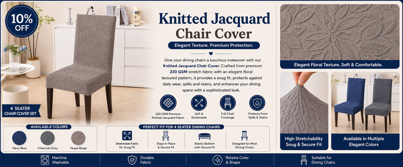 Knitted Jacquard Chair Covers