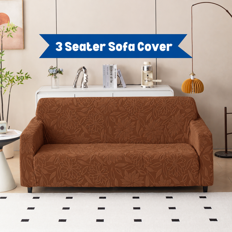 Dark Brown 3 seater sofa cover original main photo