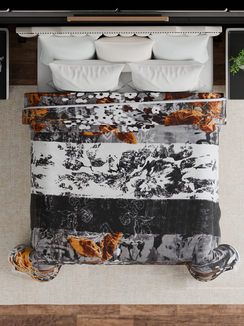 Luxury Modern Printed King Blanket 5 kg (Multi-Color)