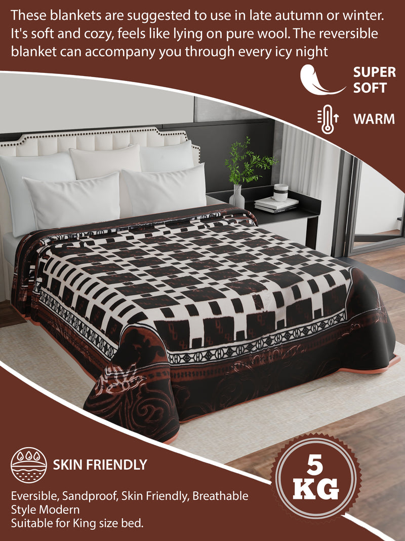 Luxury Modern Printed King Blanket 5 kg (Multi-Color) (Copy) (Copy)