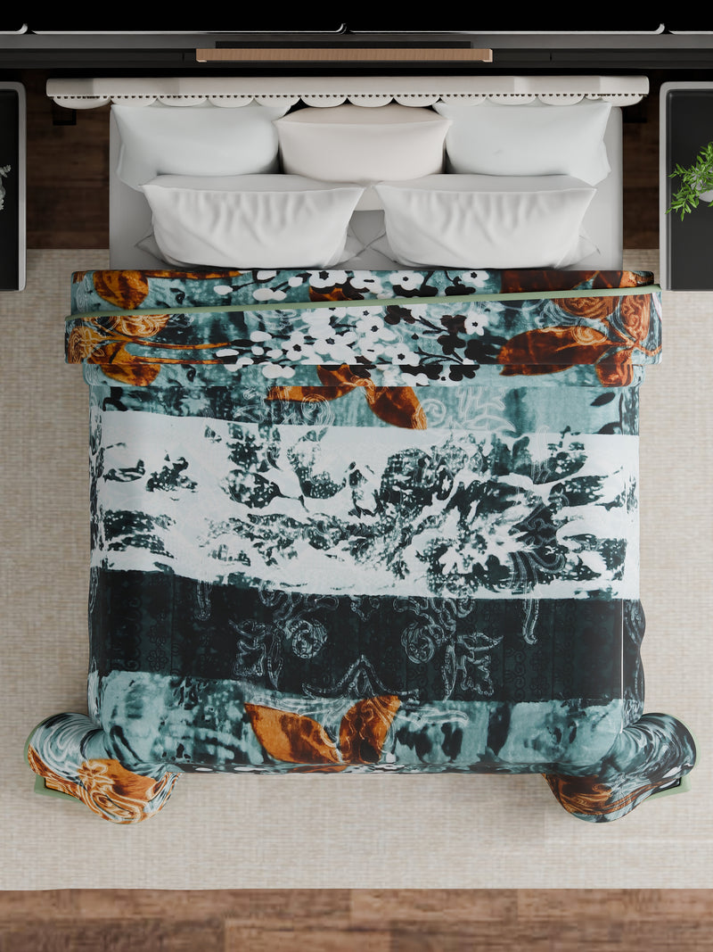 Luxury Modern Printed King Blanket 5 kg (Multi-Color)