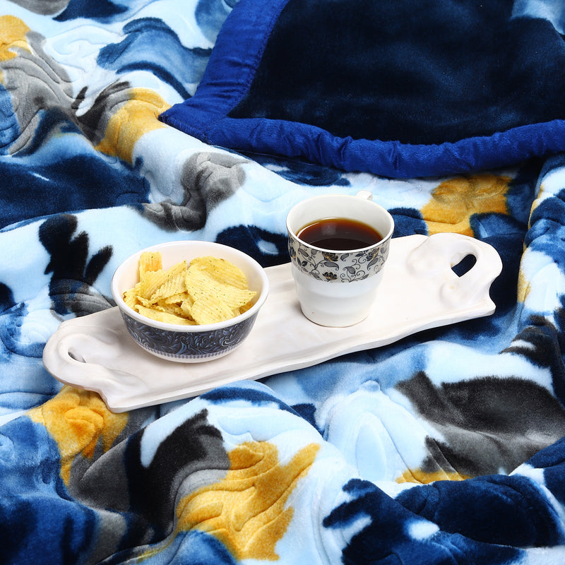 Luxury Modern Printed King Blanket 5 kg (Multi-Color)