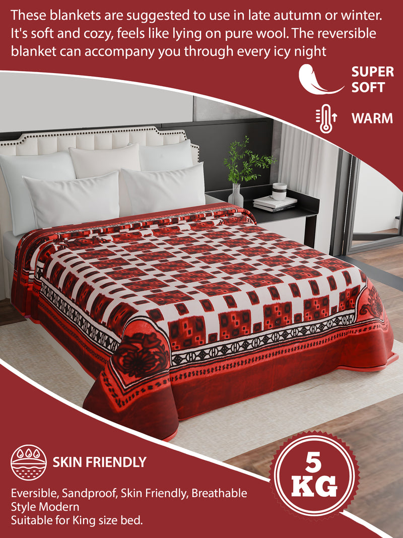 Luxury Modern Printed King Blanket 5 kg (Multi-Color) (Copy) (Copy) (Copy)