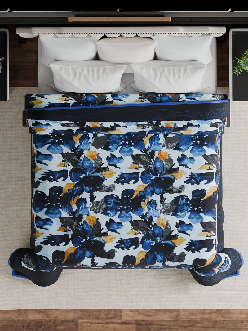 Luxury Modern Printed King Blanket 5 kg (Multi-Color)