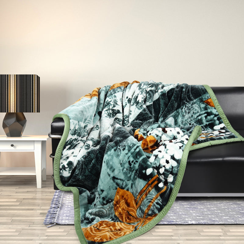 Luxury Modern Printed King Blanket 5 kg (Multi-Color)