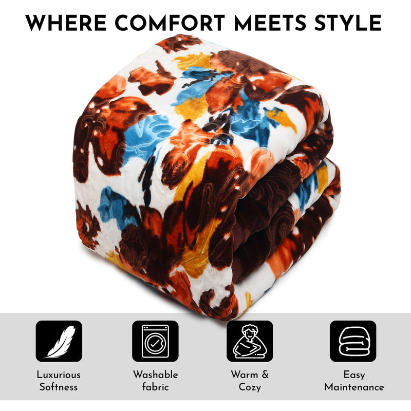 Luxury Modern Printed King Blanket 5 kg (Multi-Color) (Copy)