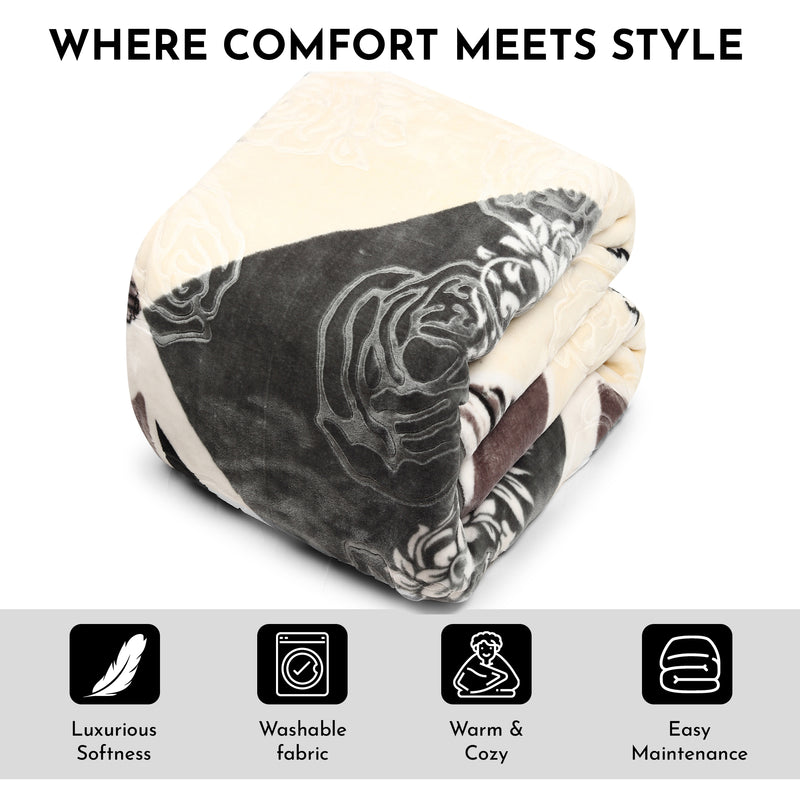 Luxury Modern Printed King Blanket 5 kg (Multi-Color) (Copy)