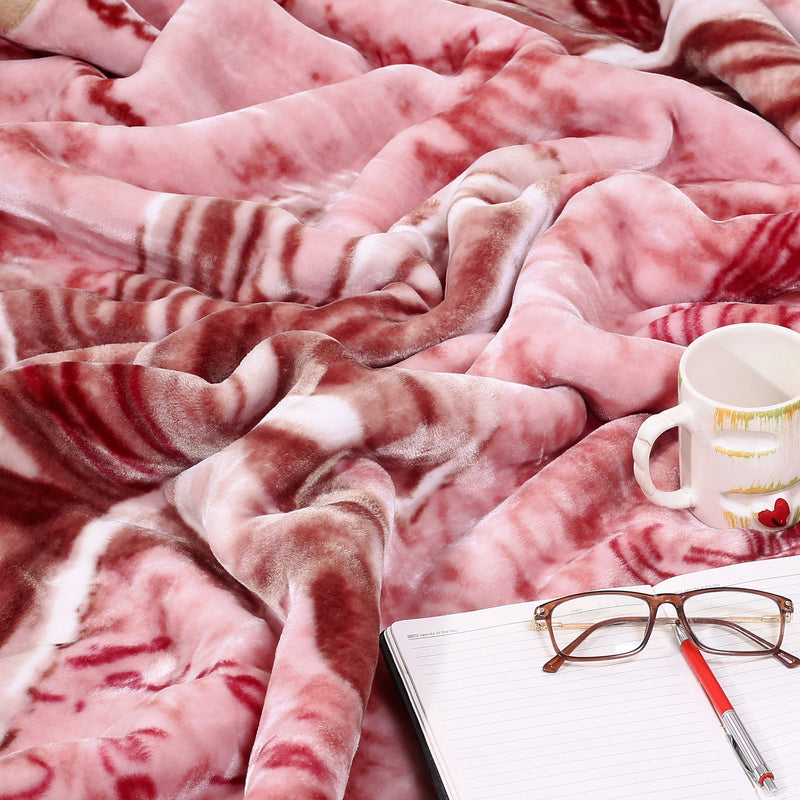 Luxury Modern Printed Single Blanket 3.6 kg Double Layer (Multi-Color)