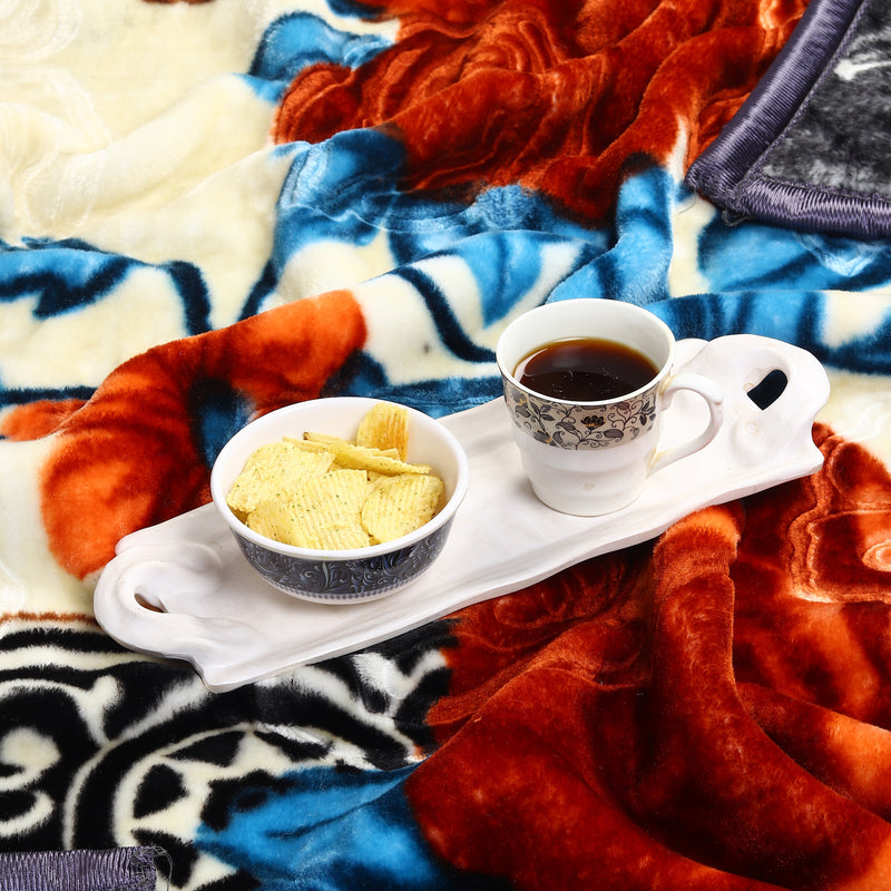 Luxury Modern Printed King Blanket 2.5 kg (Premium Black)