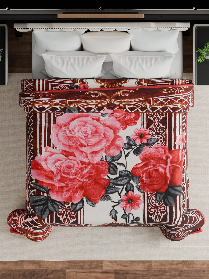 Luxury Modern Printed King Blanket 2.5 kg (Multi-Color)
