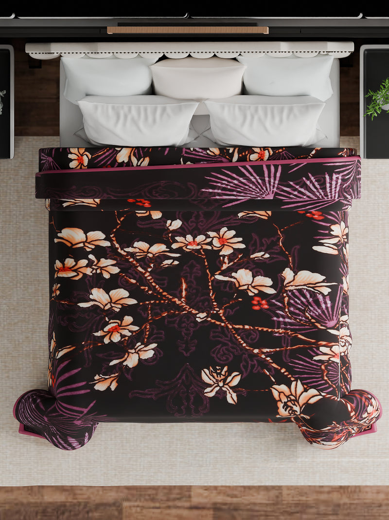 Luxury Modern Printed King Blanket 2.5 kg (Red)