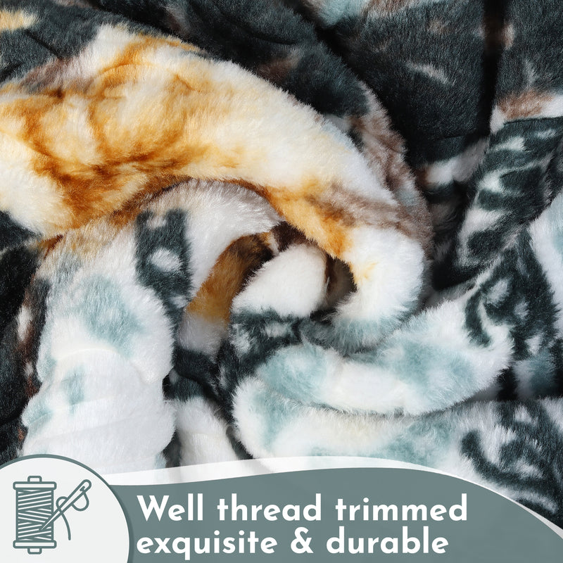 Luxury Modern Printed King Blanket 2.5 kg (Pista Green)
