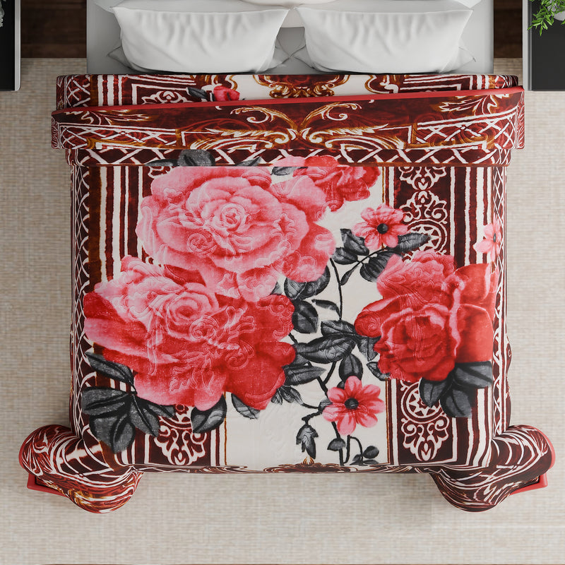 Luxury Modern Printed King Blanket 2.5 kg (Multi-Color)