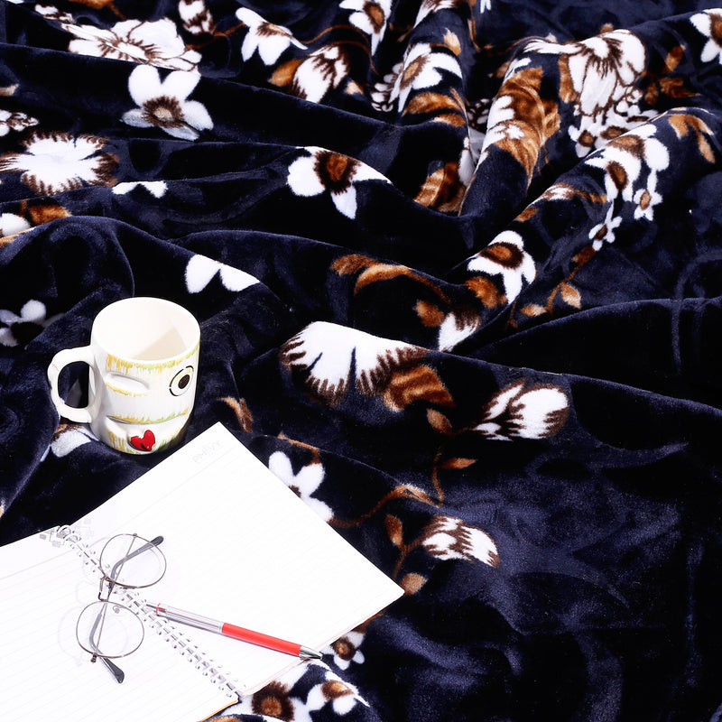 Luxury Modern Printed King Blanket 5.6 kg Double Layer (Multi-Color)