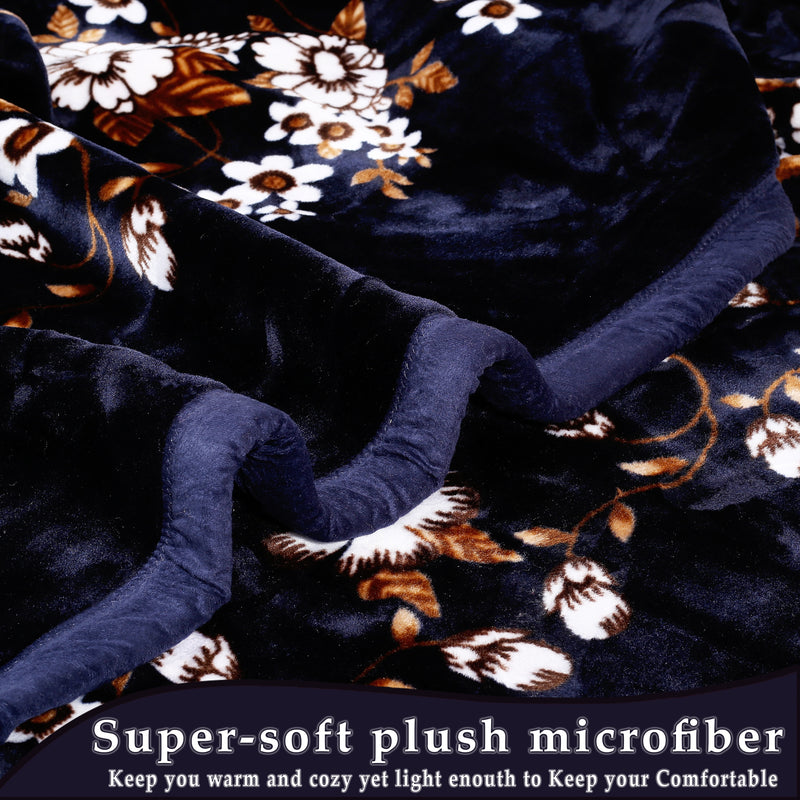 Luxury Modern Printed King Blanket 5.6 kg Double Layer (Multi-Color)