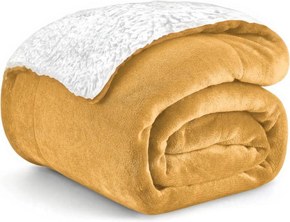 Sherpa Beige & White Blanket