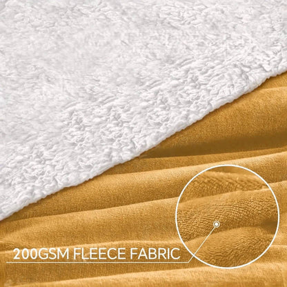 Sherpa Beige & White Blanket