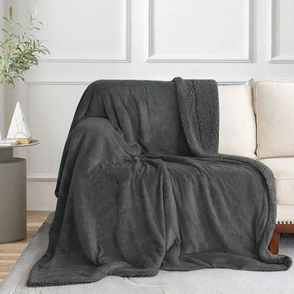 Sherpa Grey Blanket