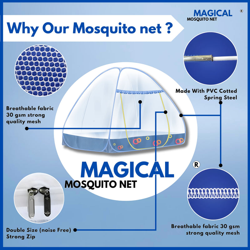 Magical Pop-Up Star Mosquito Net (Dark Blue)